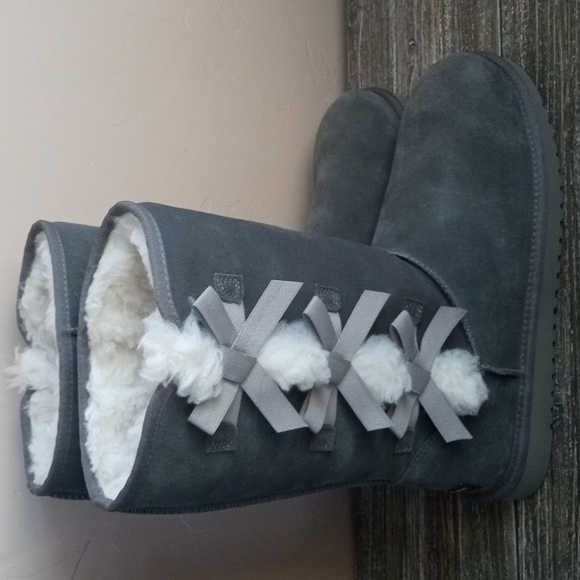 Koolaburra By Ugg Victoria Tall Boot in Stone Grey Size 12 - Picture 6 of 8